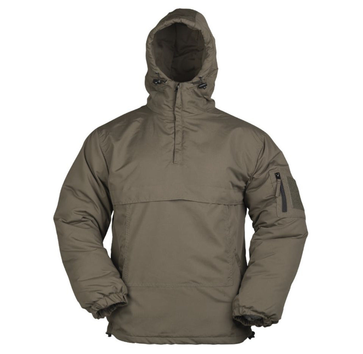 MIL-TEC Anorak Combat Jacket Winter Camouflage Windproof Hooded Lined OD Green
