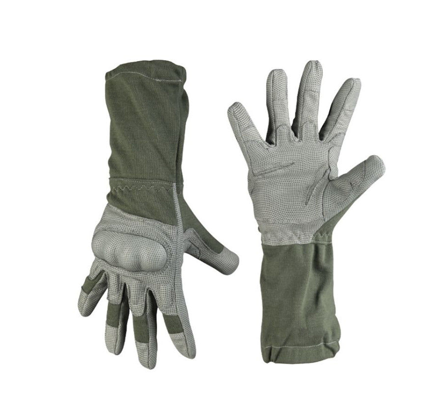 Gloves Foliage Action Gloves With Cuff Flame-Resistant Hand Protection OD Green