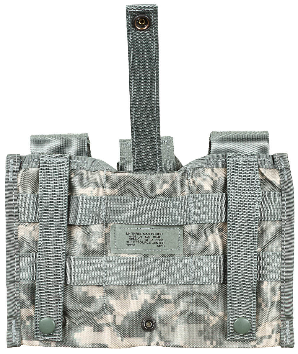 Original US Army Military Mag Pouch MOLLE Triple AT-Digital Used
