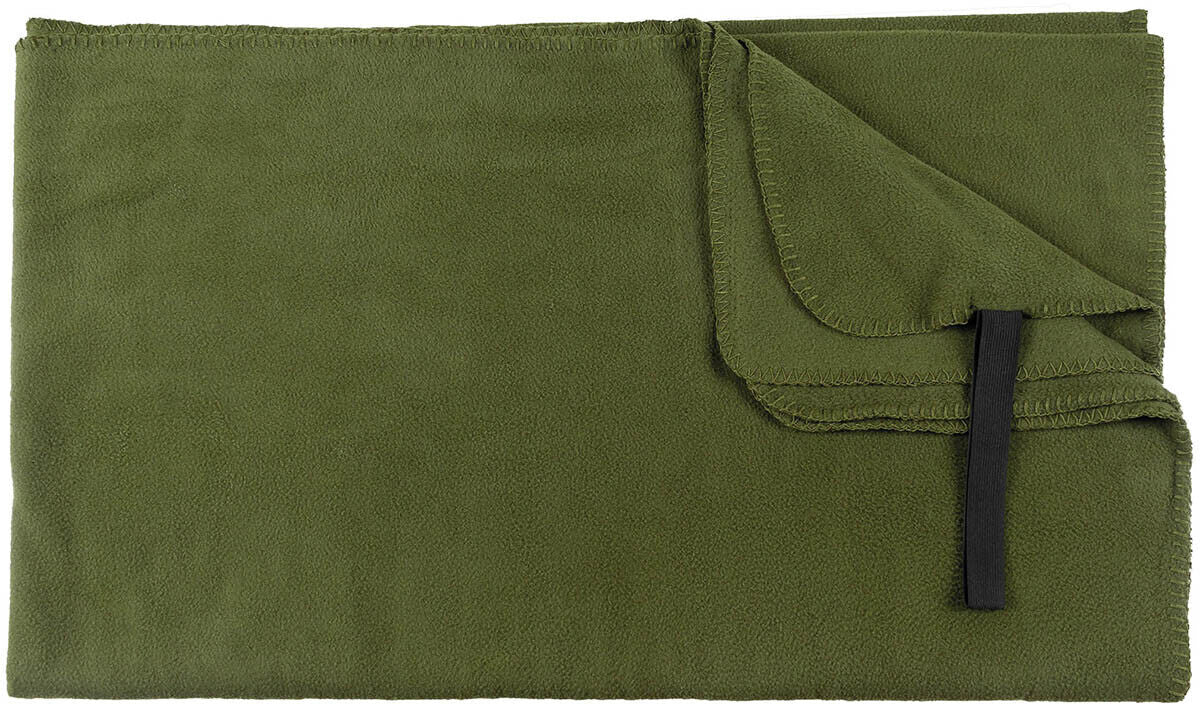 Military Army Fleece Blanket With Blanket Polyester OD green ca. 200x150cm