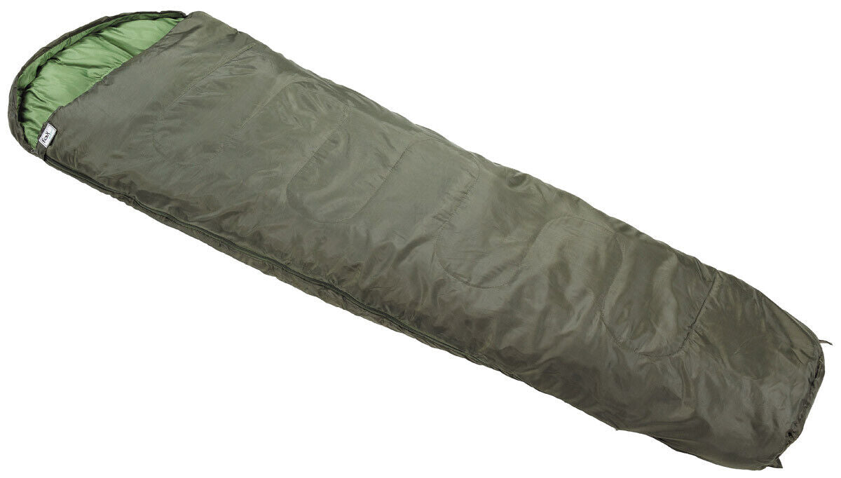 OD Green Mummy Sleeping Bag with 2-Layer Filling