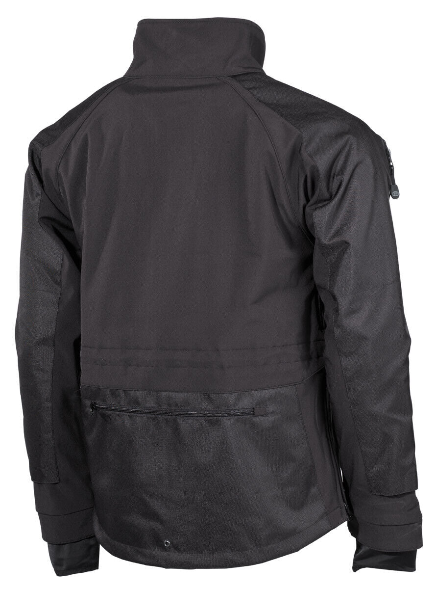 Protect Windproof Waterproof Soft Shell Jacket Men's Army Military Combat Black