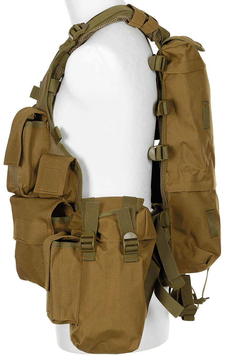 Tactical Vest Military Army Combat Lightweight Various Pockets Coyote Tan
