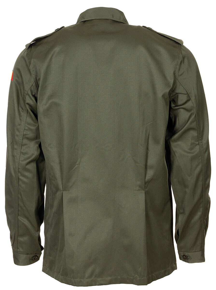 Original Belgian Army Military Field Light Jacket Shirt BDU OD Green 100% Cotton