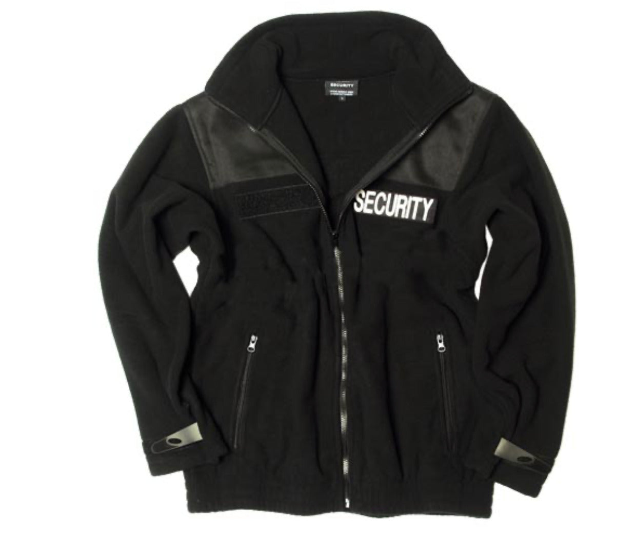 MIL-TEC Security Jacket Warm Outdoor Fleece Tactical Men's Black