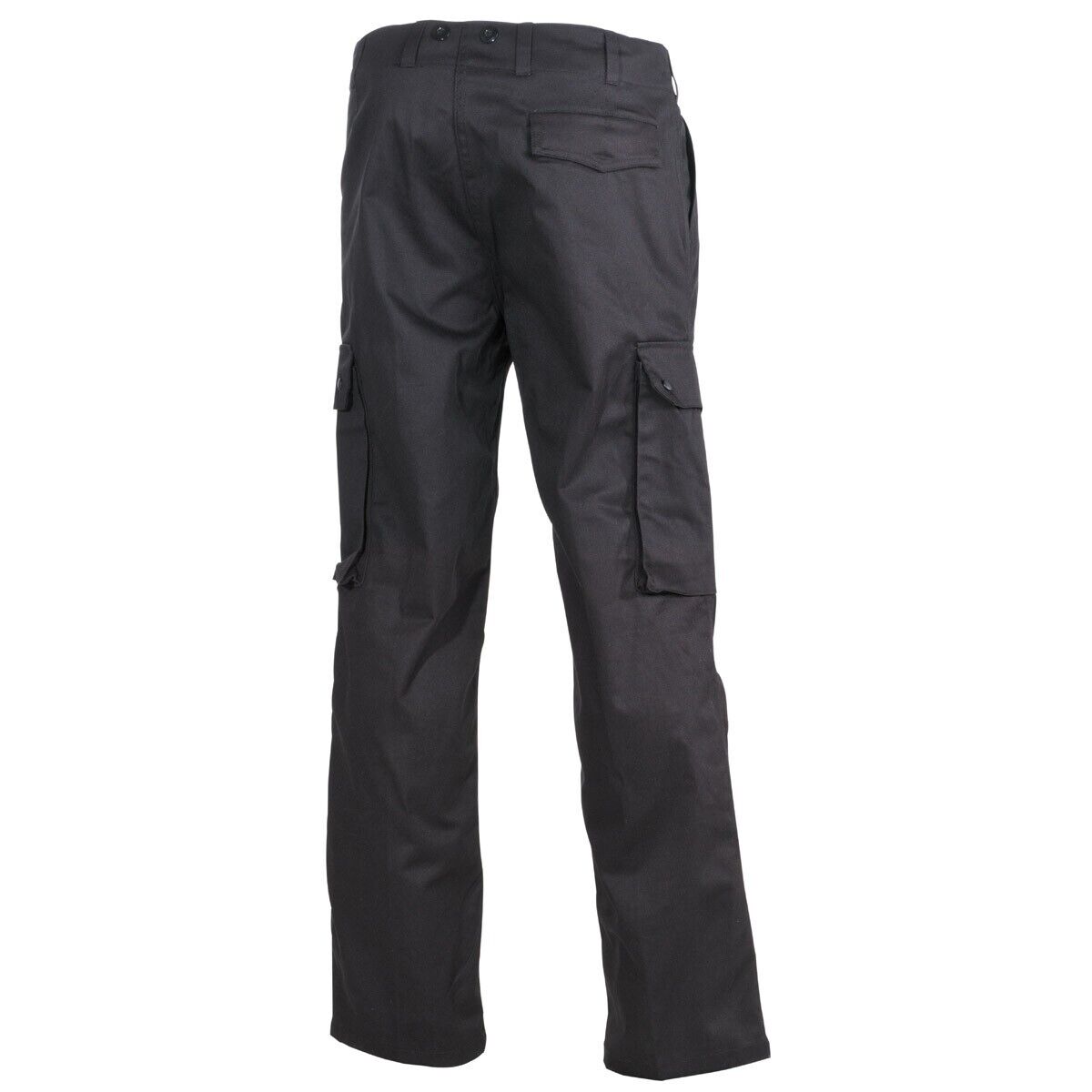 Genuine German Army Moleskin Pants Field Combat BW Black Trousers Pockets NEW