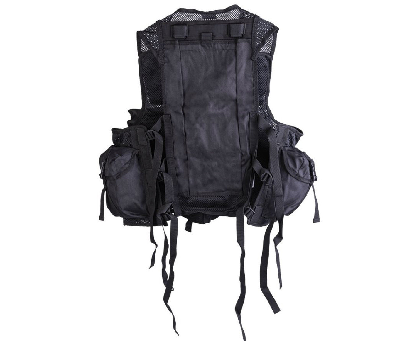 Military Army Combat Tactical Vest Modular System 9 Pockets Black