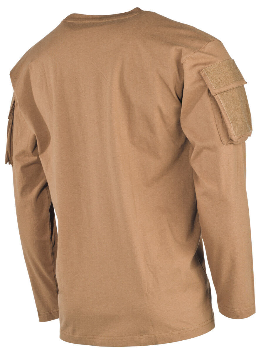 US Mens Tactical Combat Long Sleeves Coyot Military Training Army Sleeve Pockets
