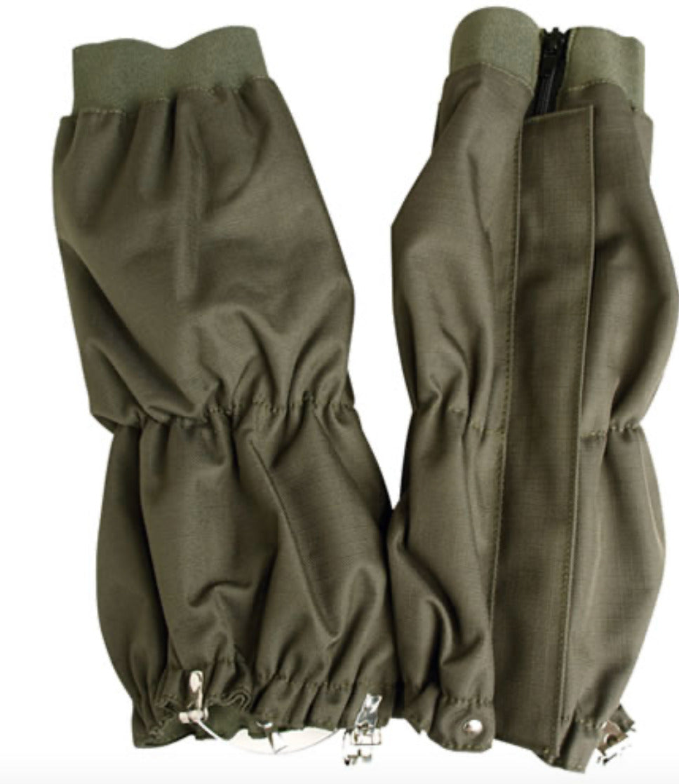 Army Outdoor Hunting Camping Steel Wire Fixing Gaiters Weatherproof OD Green S