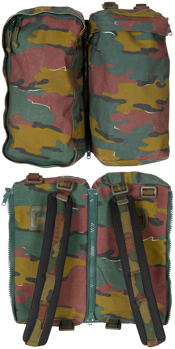 Belgium Original Military Army Backpack Bag 120L Camo Used
