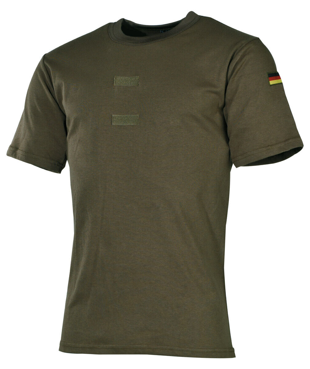 Bundeswehr Army Undershirt Tropical OD Green Loop Panels German Flag