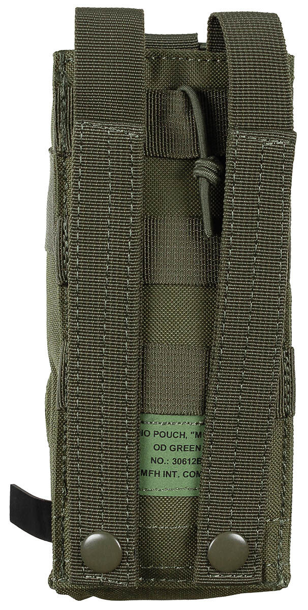 Pouch Radio Bag Round Military Army Style MOLLE OD Green