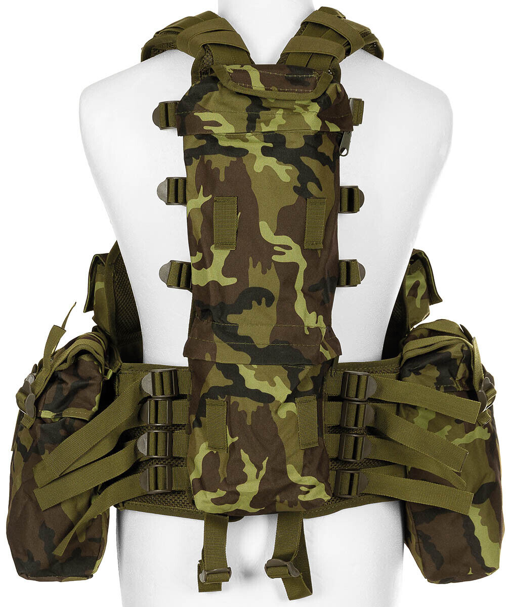 Tactical Vest Military Army Combat Lightweight Various Pockets M 95 CZ Camo