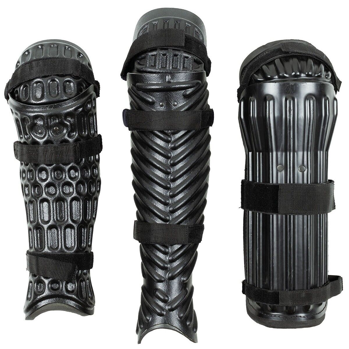 British Army Knee and Shin Protectors Hard Plastic Military Surplus Used