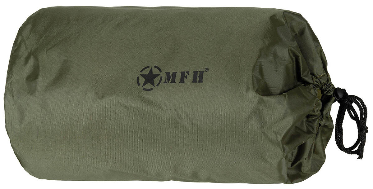 Military Army Fleece Blanket With Blanket Polyester OD green ca. 200x150cm