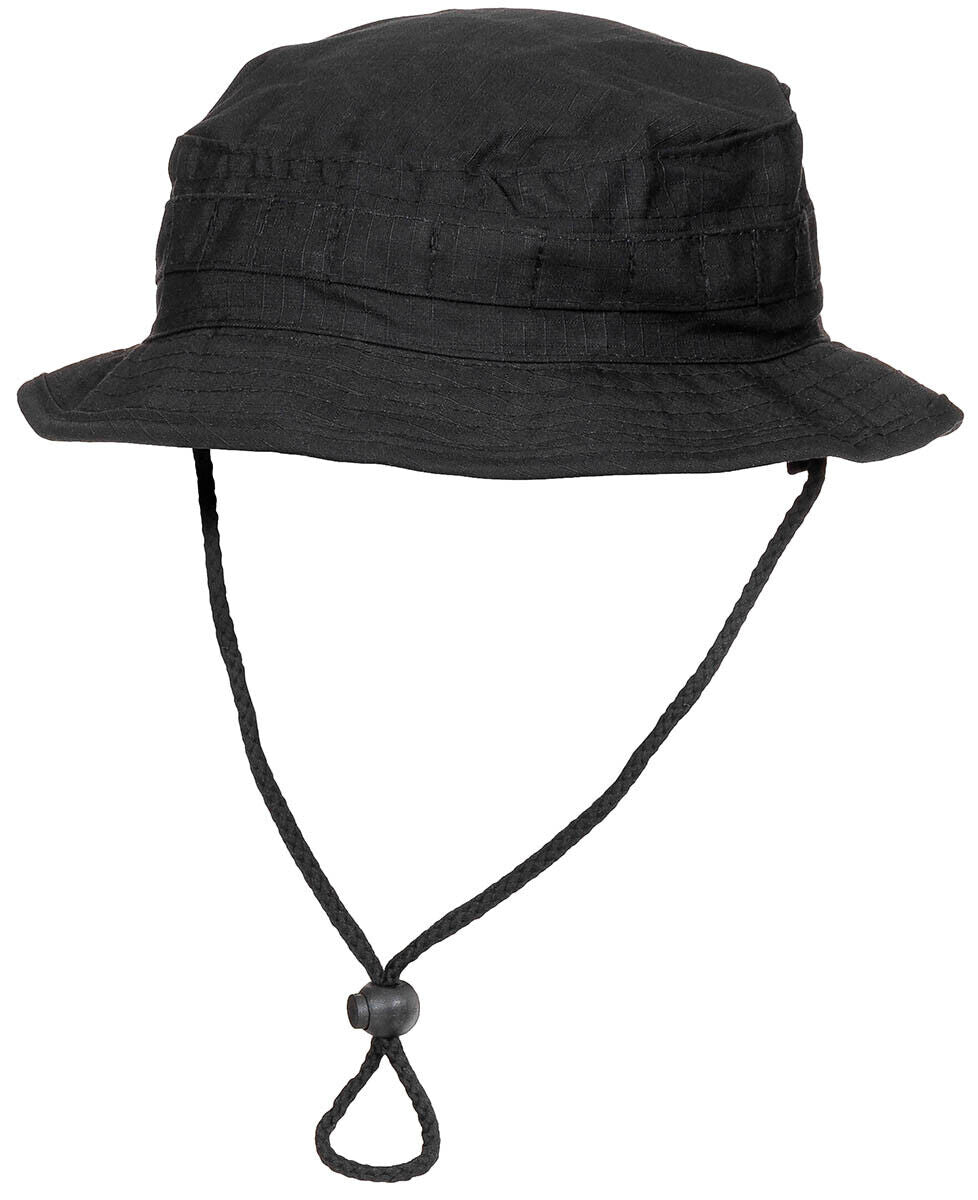 GB Special Forces Short-Brim Ripstop Boonie Army Bush Hat Jungle Military Black