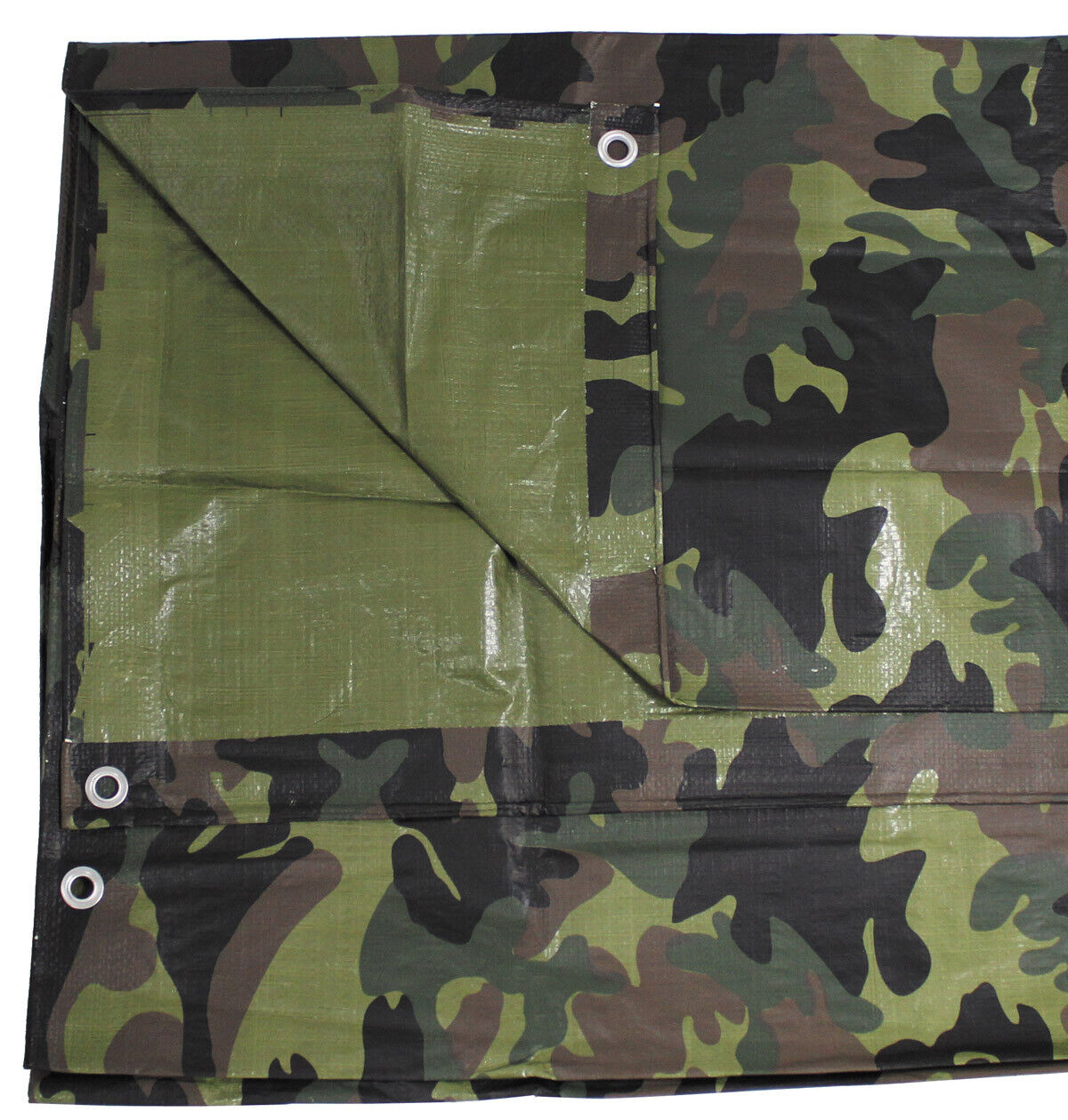 Tarpaulin Waterproof Military Army Outdoor Cover PE Woodland ca. 200x300cm