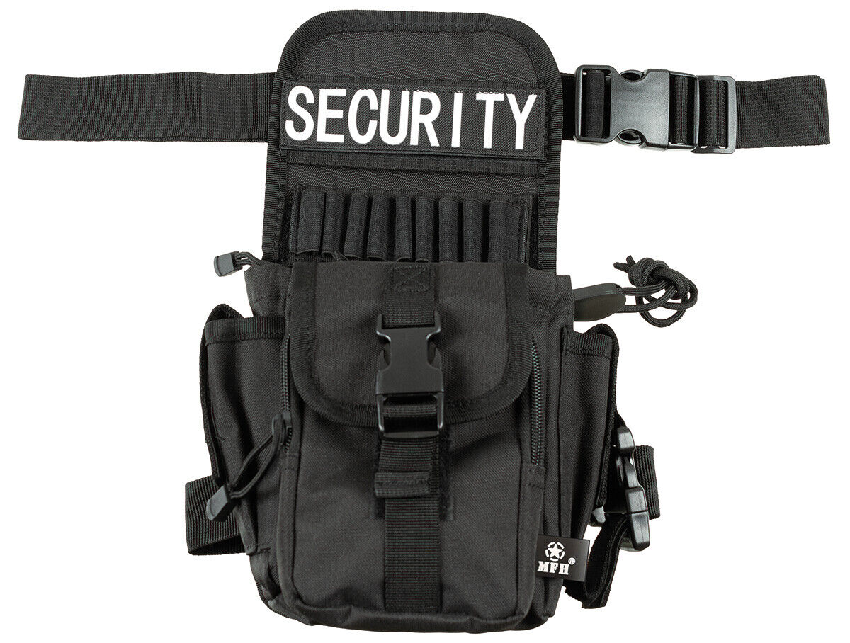 Hip and Leg Bag Military Army Combat Security Black
