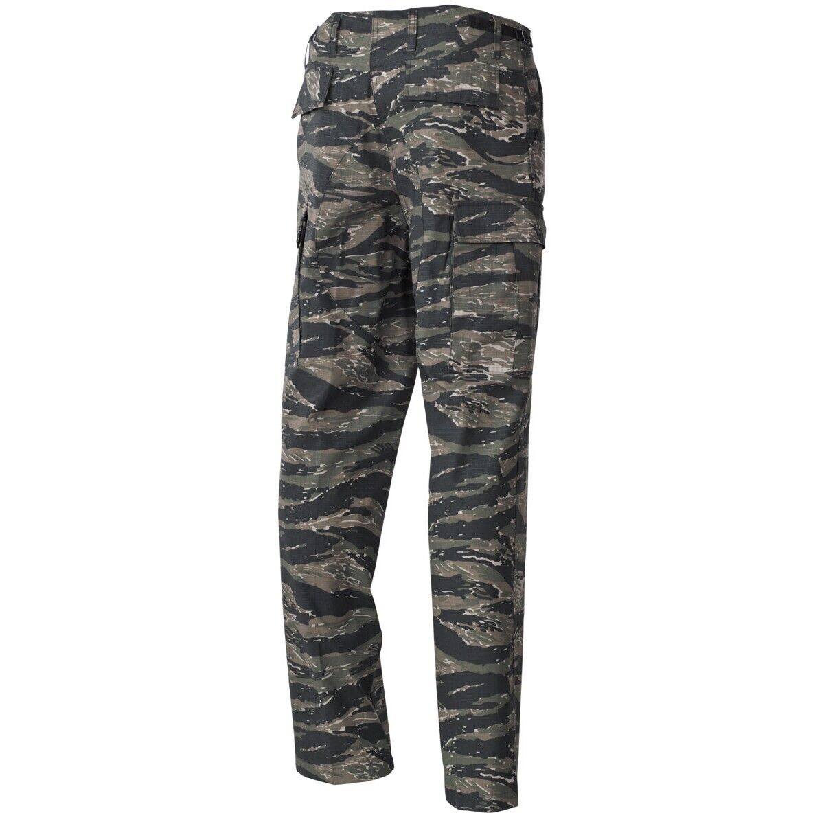 US Army Camo Tactical BDU Pants Military Combat Rip Stop Trousers Tiger Stripe