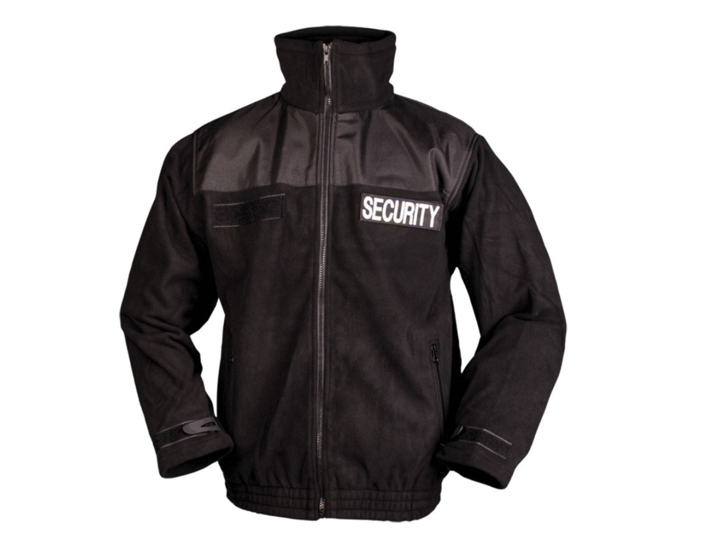 MIL-TEC Security Jacket Warm Outdoor Fleece Tactical Men's Black