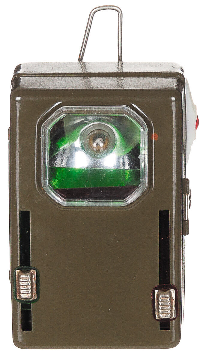 Original Polish Vintage Flashlight OD Green 3 Col.