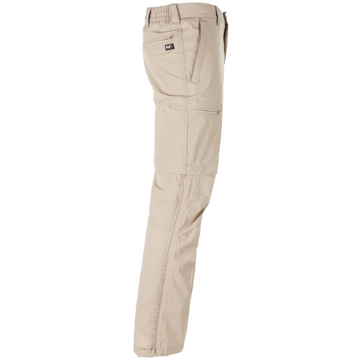 Fox Outdoor Pants Bermuda Men's Military Camping Trekking Rachel Khaki Zip
