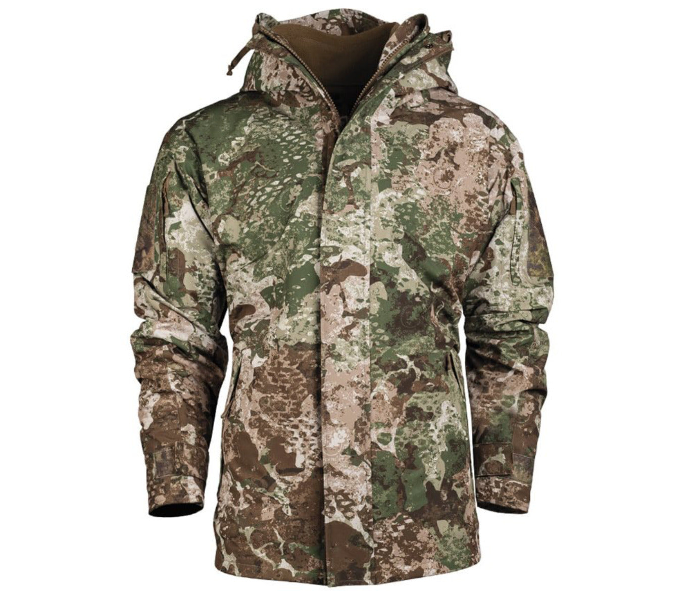 MIL-TEC Military Army Wasp Z2 Wet Weatherproof Jacket With Fleece Liner Camo