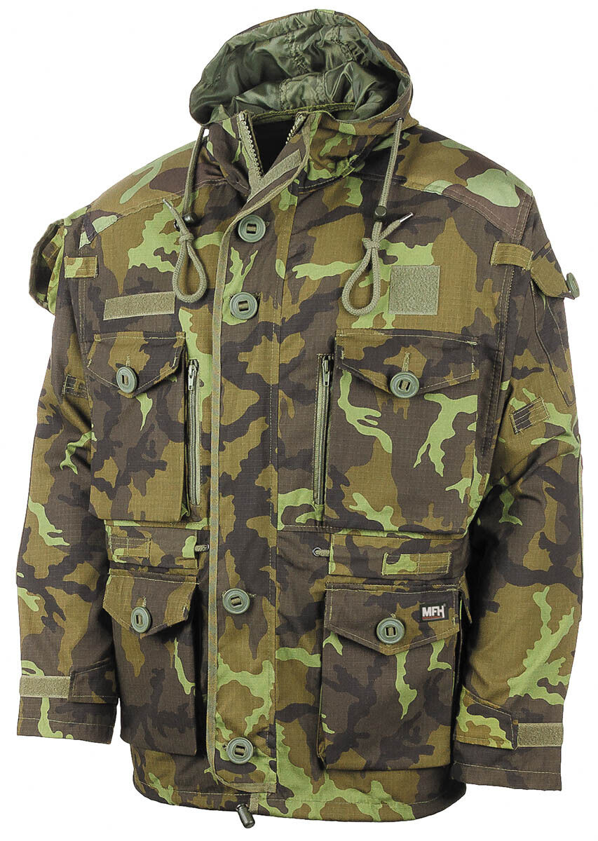 Commando Jacket Smock Hiking Mens Parka Hunting Army Ripstop Coat M 95 CZ camo