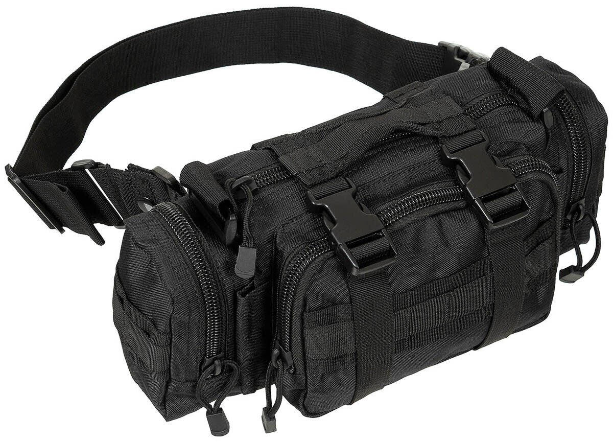 Hip and Shoulder Bag Military Army Combat Black