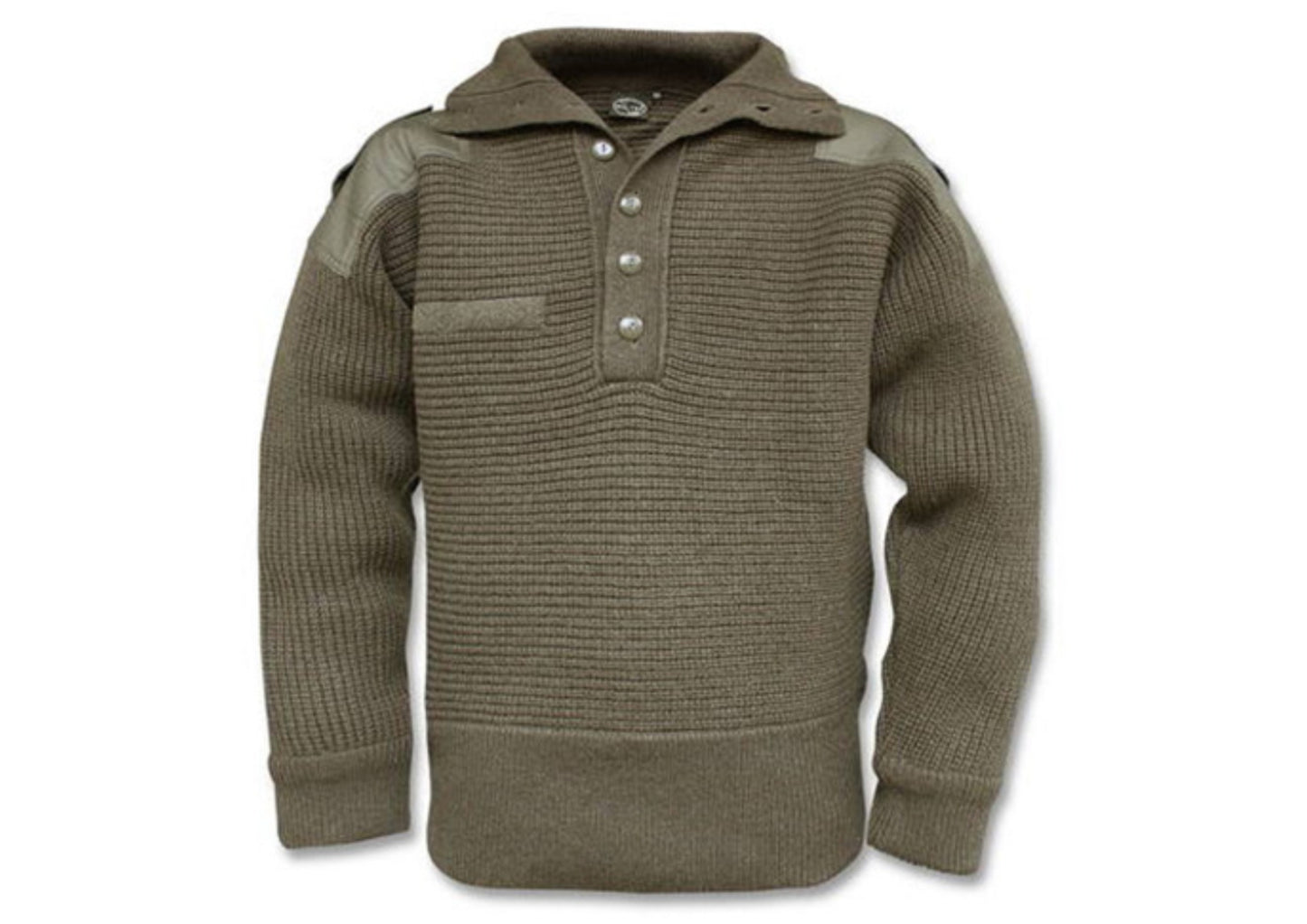 Original Austrian Army Military Alpine Sweater Pullover Knit Wool NEW OD Green