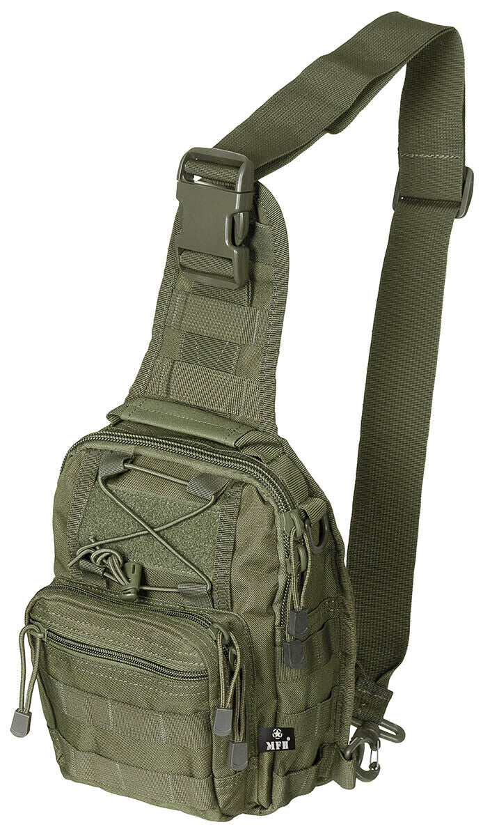 Shoulder Bag Military Army Combat Style Deluxe Adjustable MOLLE OD Green
