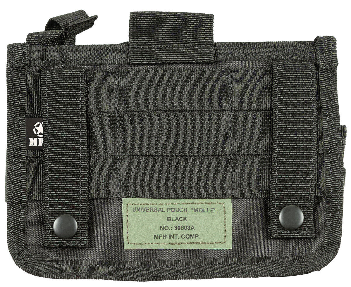 Universal Pouch Military Army Combat Style MOLLE Black