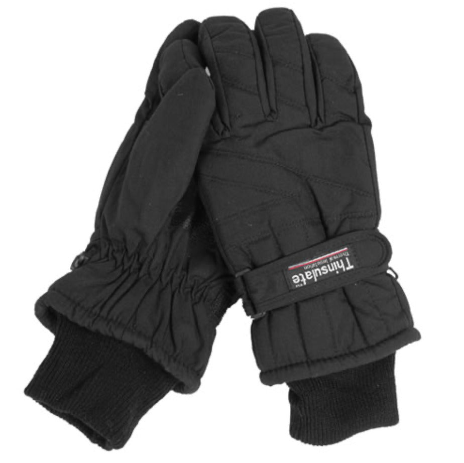 Gloves Thinsulate Black Warm Insulated Softshell Outdoor Hunting Hiking Black