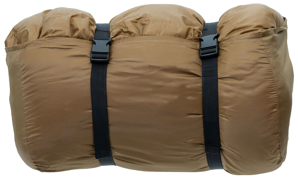 Israeli Pilot Sleeping Bag Coyote Tan -10?C to +15?C 2-Layer Filling Compact