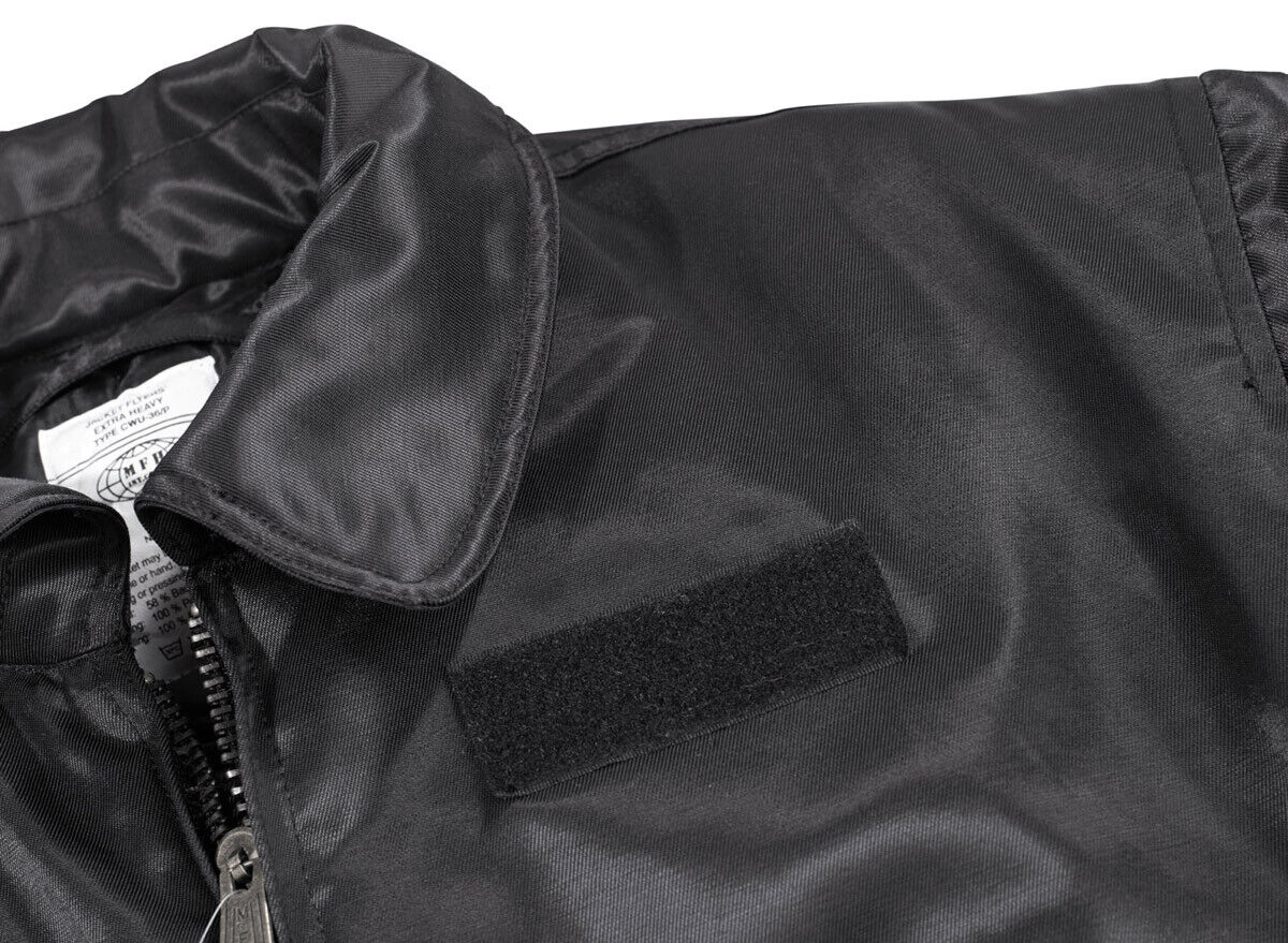 US Air Forces Military CWU MA2 Flight Bomber Tactical Men's Pilot Jacket Black