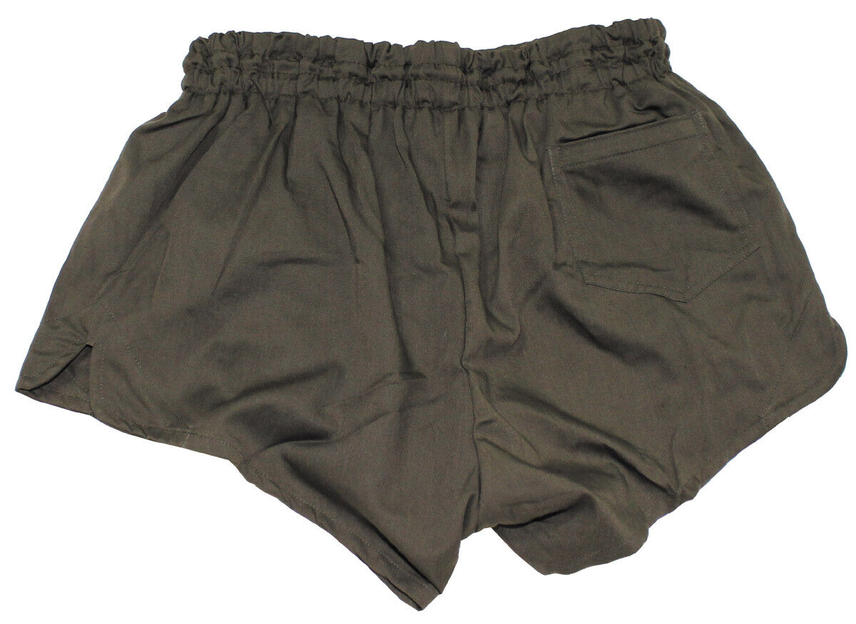 Original Austrian Military Sports Shorts With Inner Shorts OD Green New