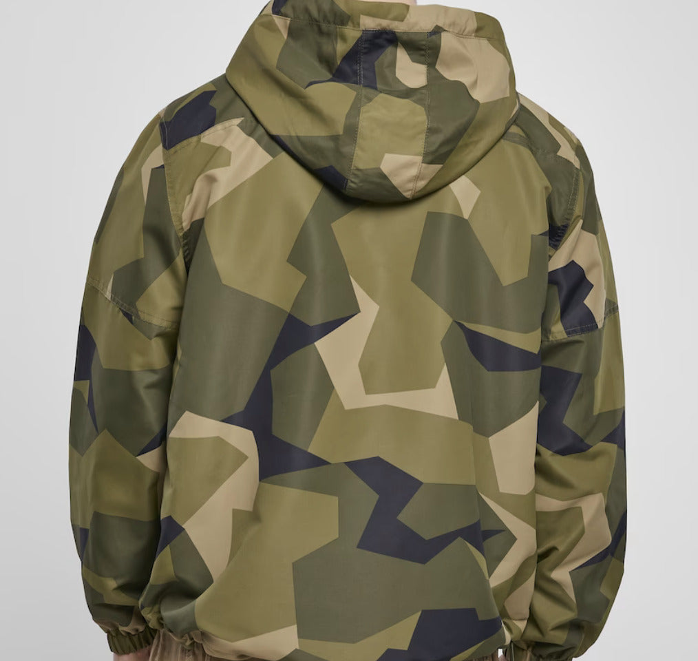 Brandit Jacket Windbreaker Anorak Summer Hoodie Rain Jacket Swedish Woodland