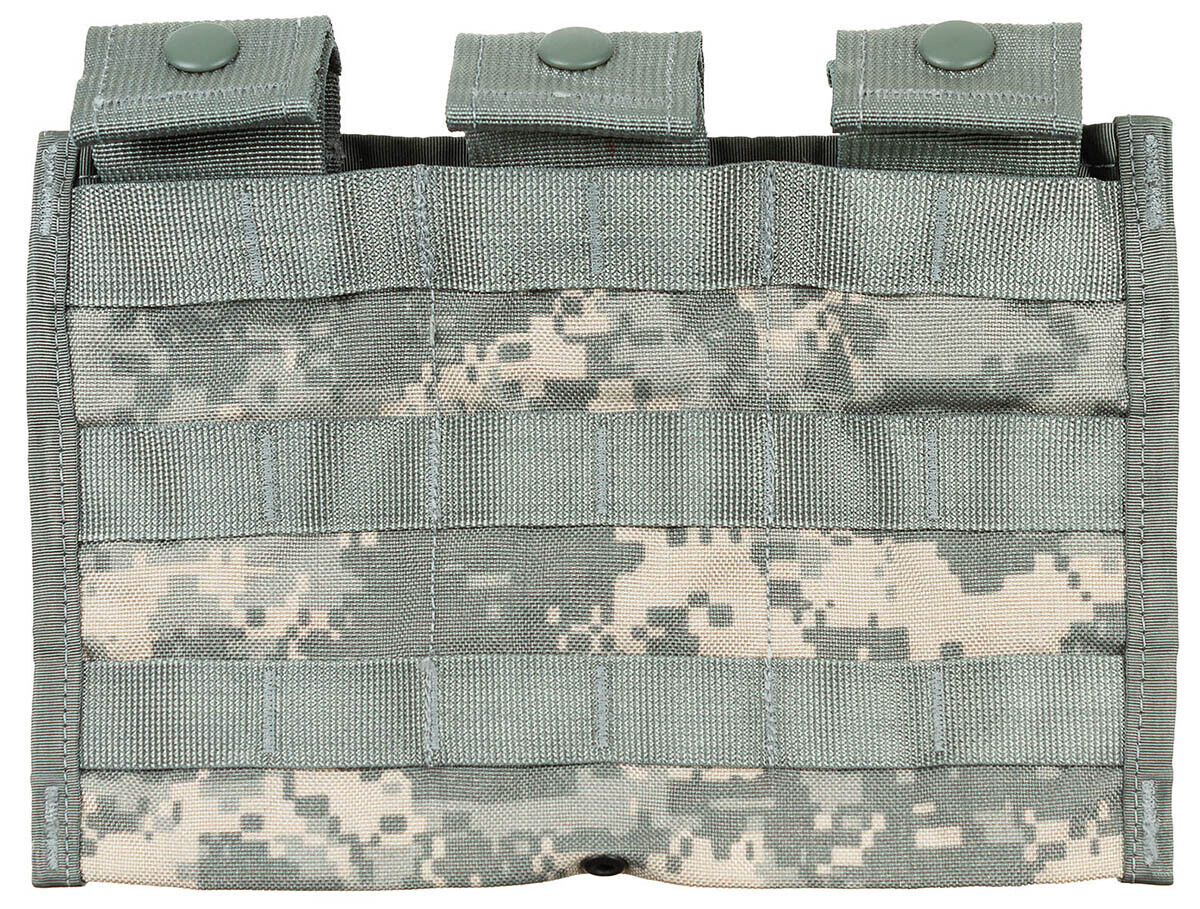US Army MOLLE triple mag pouch, AT-digital, used surplus