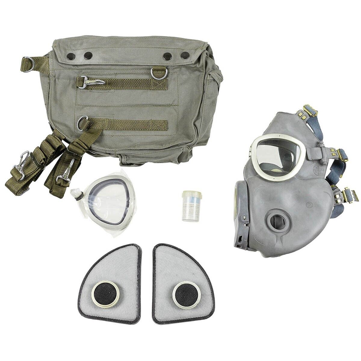 Polish MP4 Gas Mask ‘Bulldog’ Set – With Bag & Accessories