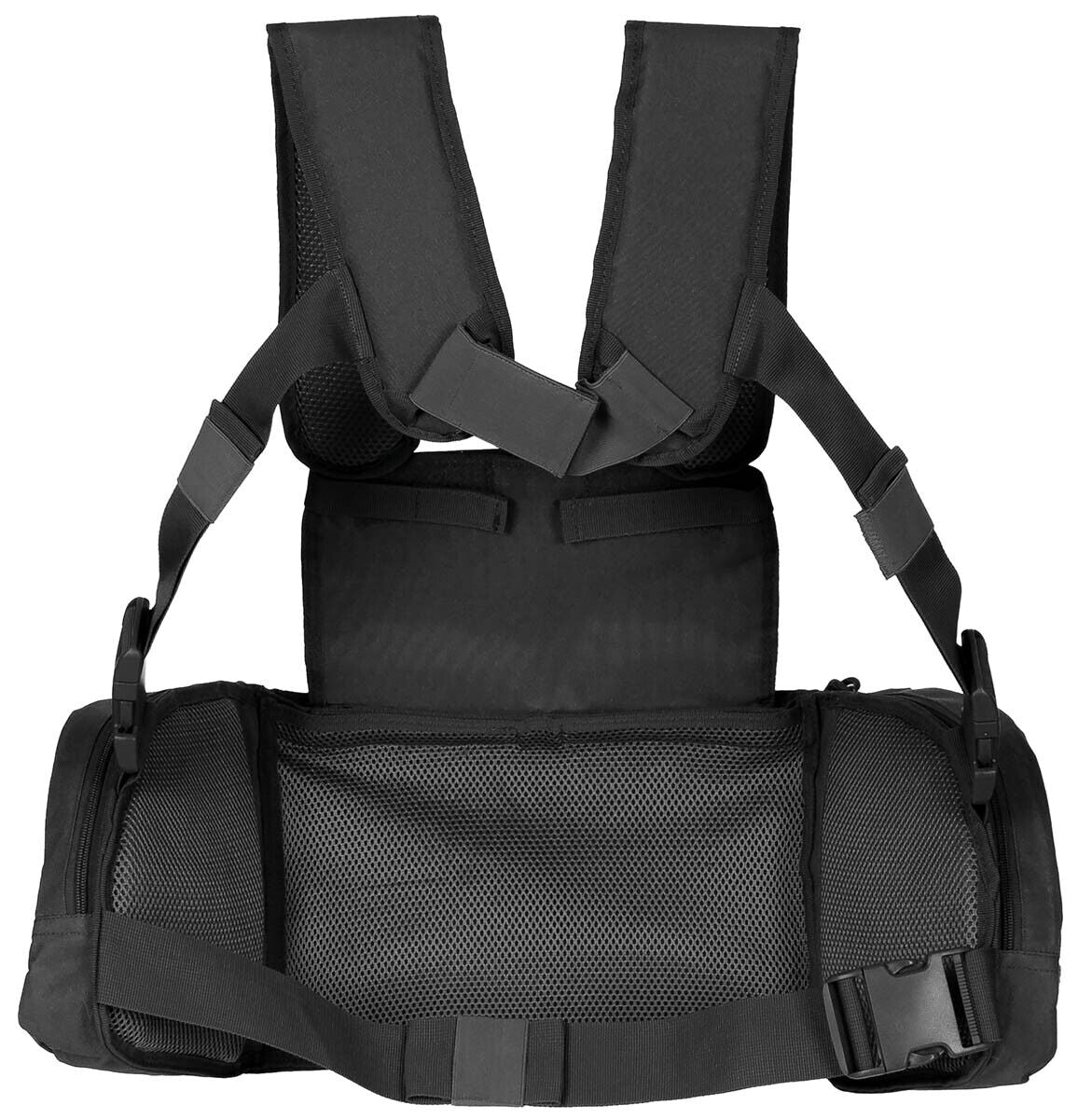 Vest With Modular System Chest Rig Light Tactical Combat Mission Black