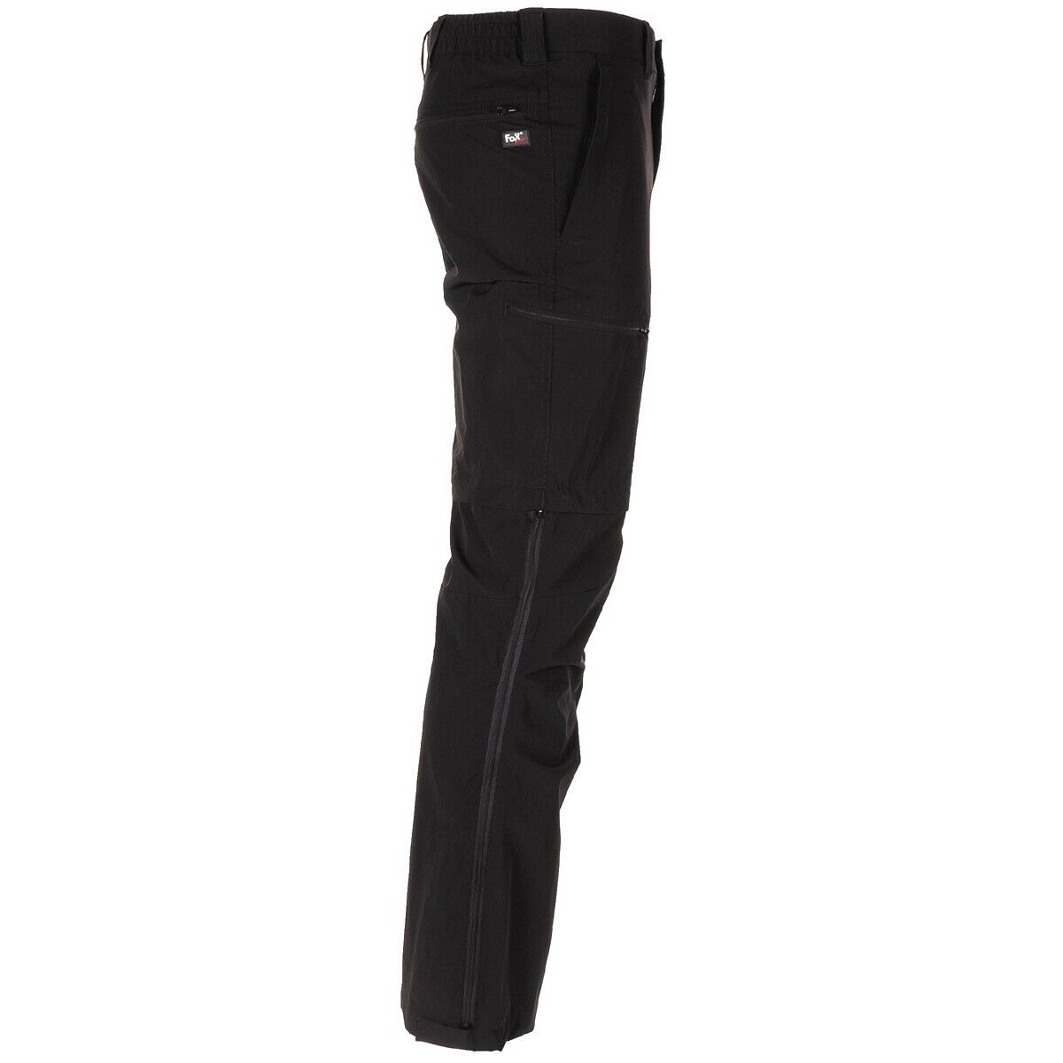 Fox Outdoor Pants Bermuda Men's Military Camping Trekking Rachel Black Zip