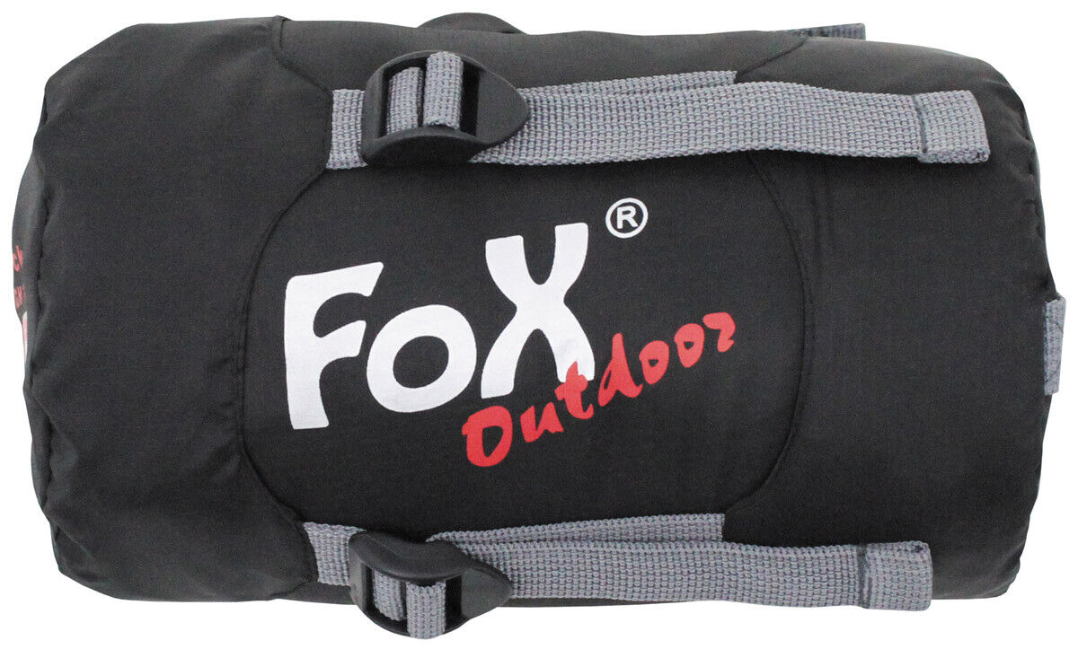 Fox Outdoor Sleeping Bag Extra-light Black +10C to +29C Versatile Design Compact
