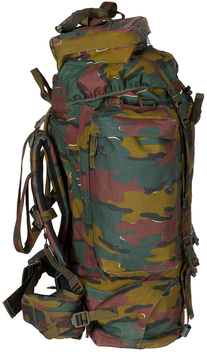 Belgium Original Military Army Backpack Bag 120L Camo Used