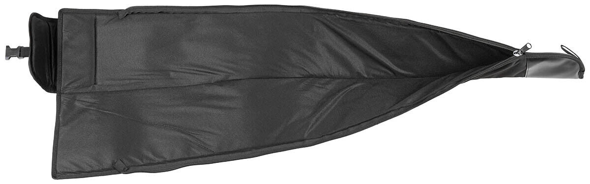 Rifle Slip Black Padded Detachable Strap Carabiners Zip Muzzle Area