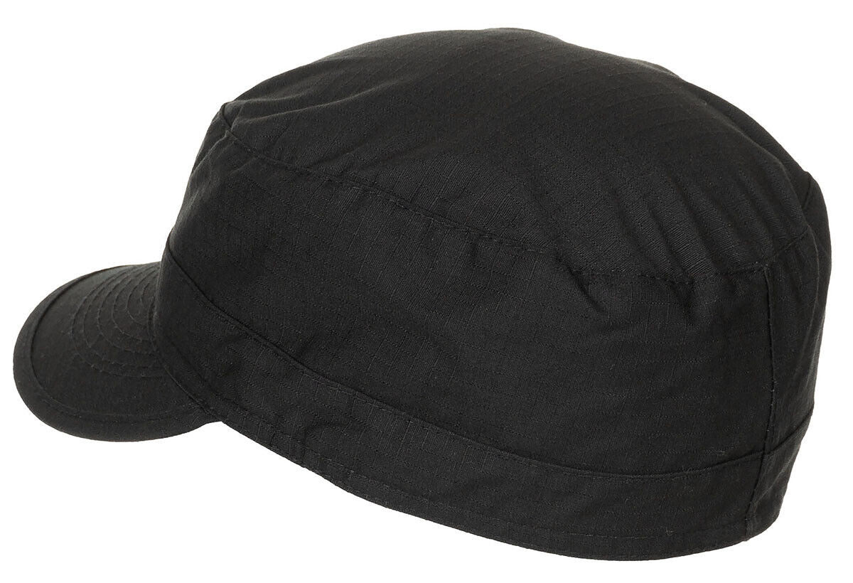 US Black BDU Cap American Army Style Field Hat Ripstop Military New All Sizes
