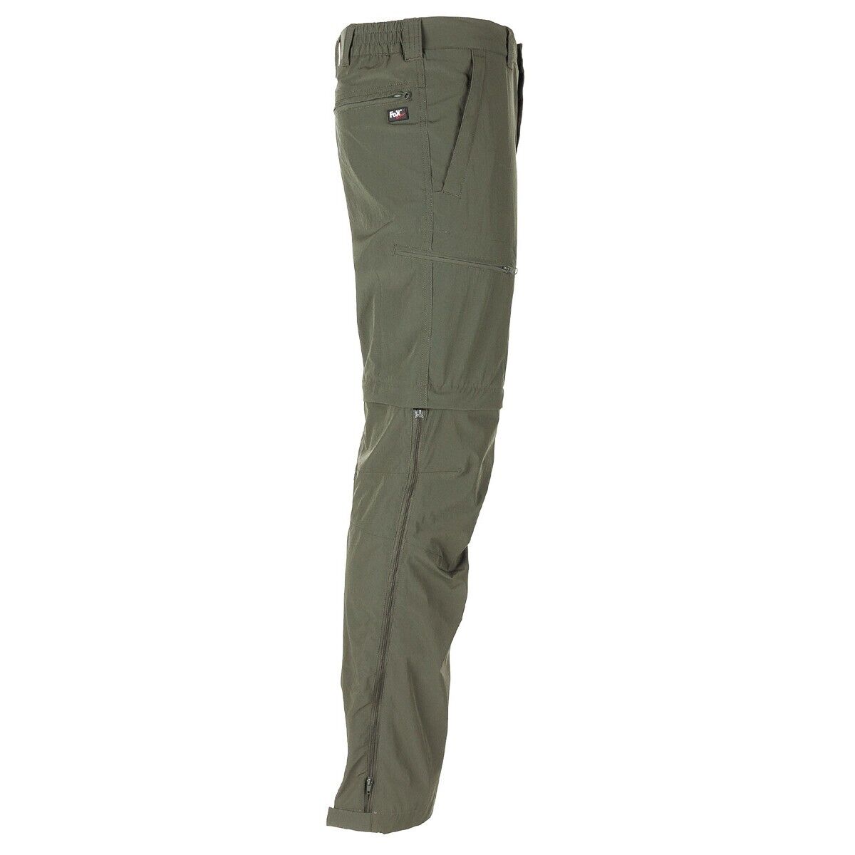 Fox Outdoor Pants Bermuda Men's Military Camping Trekking Rachel OD Green Zip