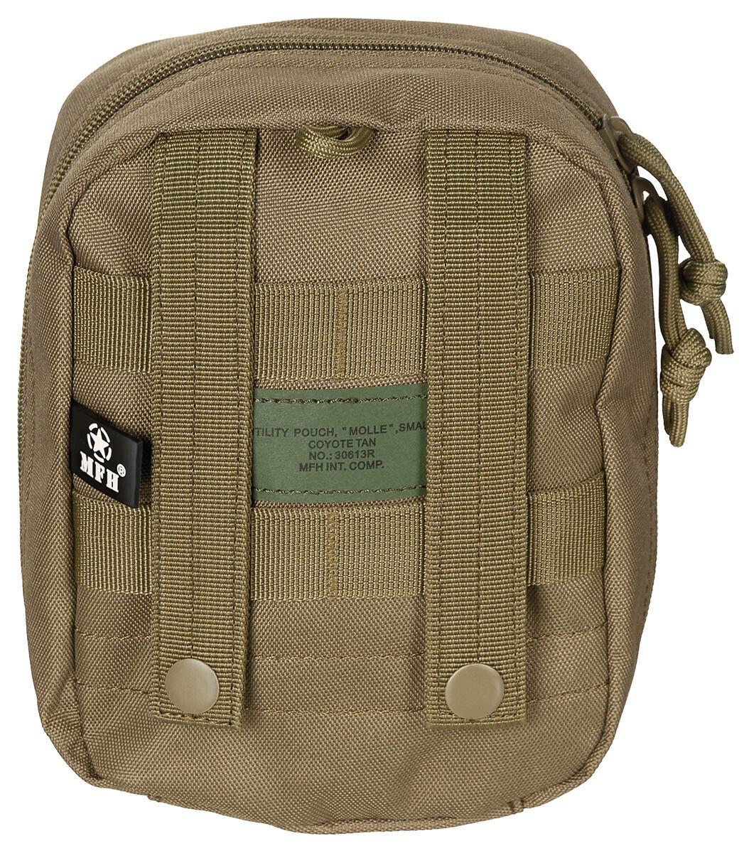 Utility Pouch Military Army Style Combat MOLLE Small Coyote Tan