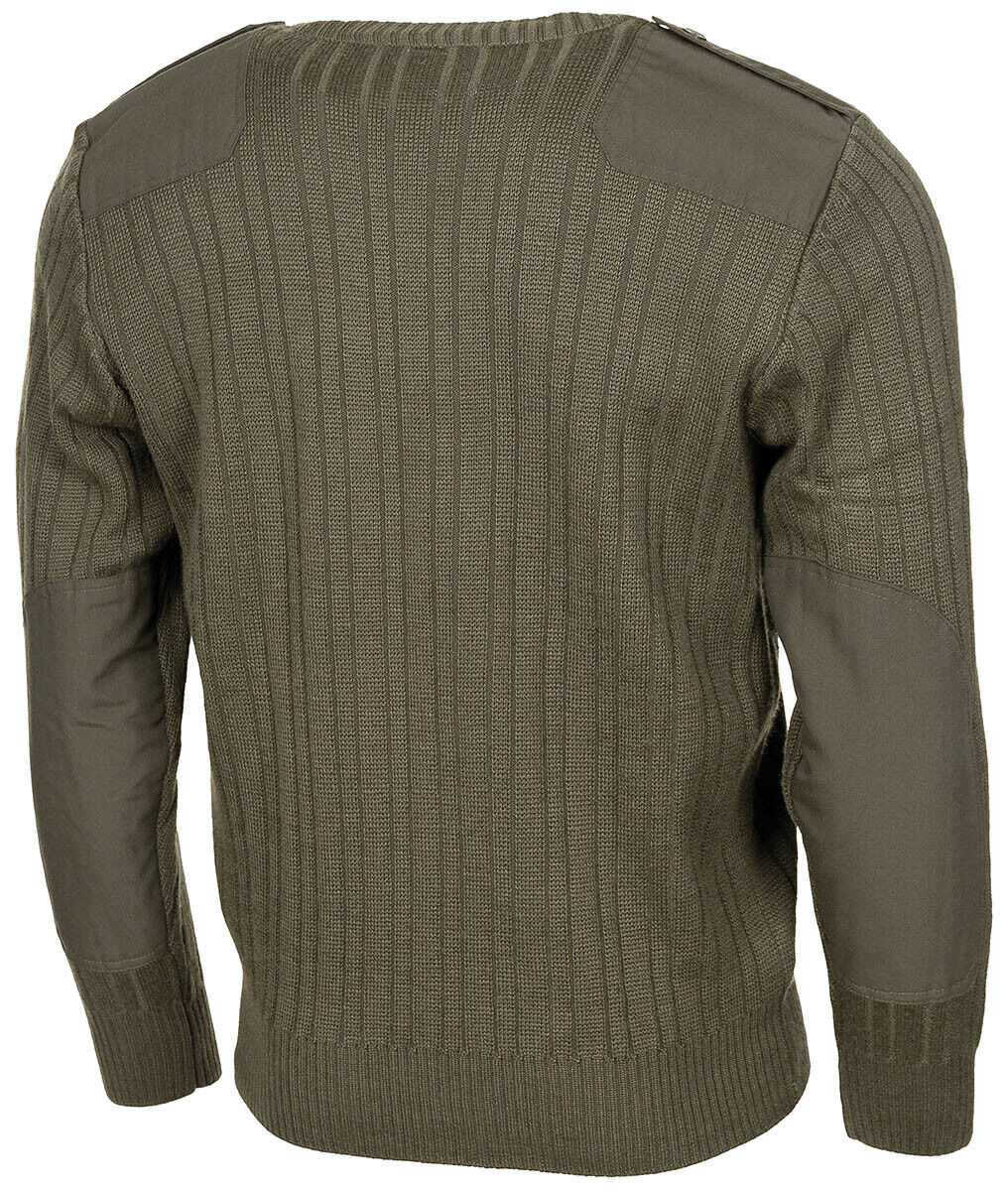 Original CZ Army Military Style Pullover M 97 V-Neck OD Green 50% Wool