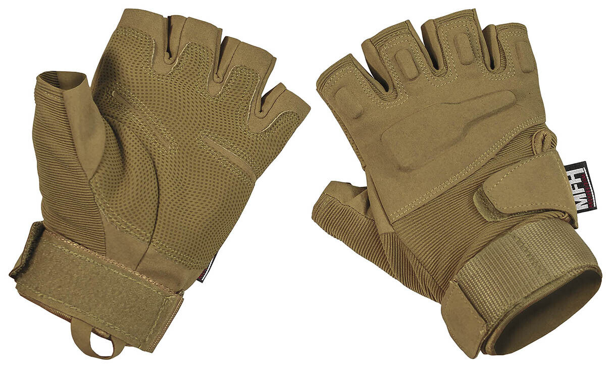 Tactical Gloves Army Military Pro Fingerless Winter Warm Black Coyote Tan