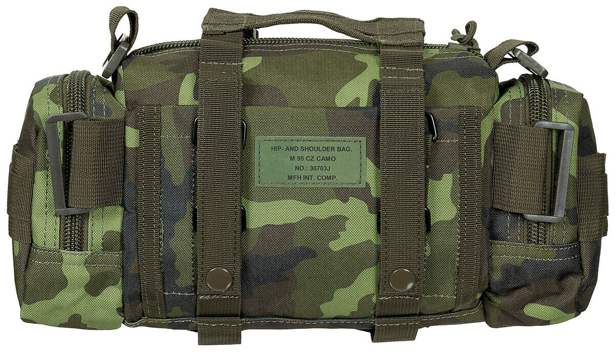 M 95 CZ Camo Hip/Shoulder Bag Adjustable/Detachable Strap Versatile Belt Fix